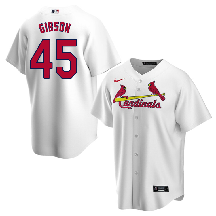 Nike Men #45 Bob Gibson St.Louis Cardinals Baseball Jerseys Sale-White